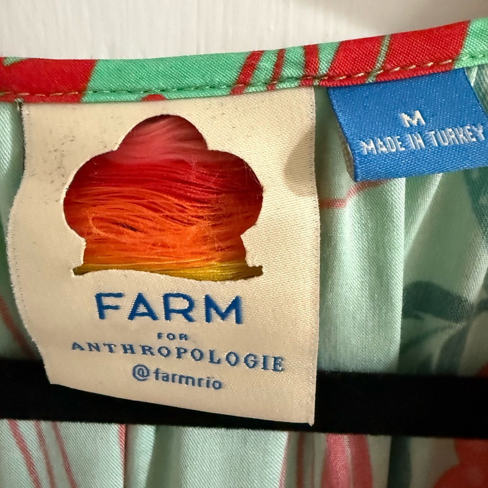 Farm Rio x Anthropologie Poppy Print Maxi Dress M - Picture 6 of 12
